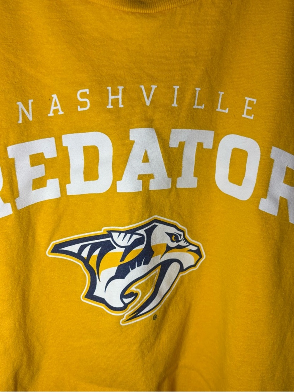 Fanatics Nashville Predators Gold Short Sleeve Tee - Picture 3 of 5
